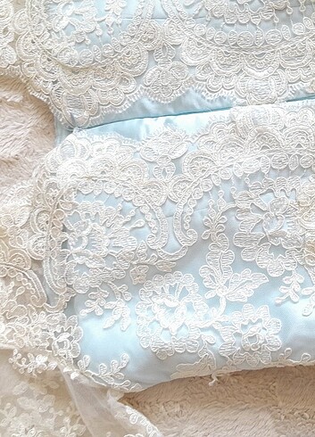 Süt mavisi abiye - Görsel 10