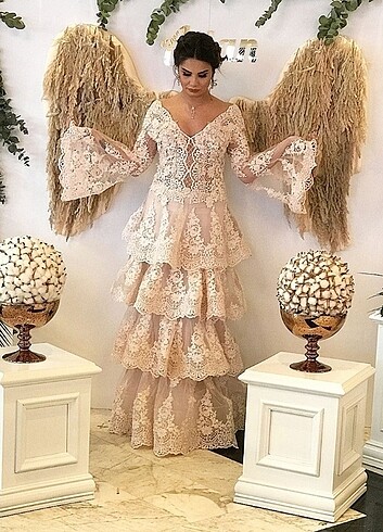 Süt mavisi abiye - Görsel 2