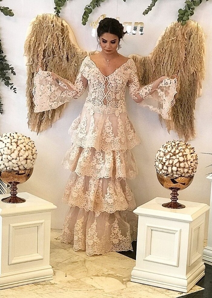 Süt mavisi abiye - Görsel 2