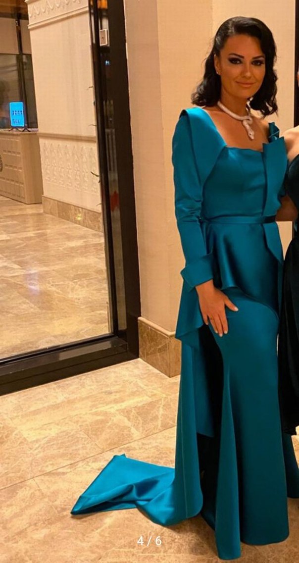 Yeşil gece elbisesi #sagazamadrid - Görsel 4