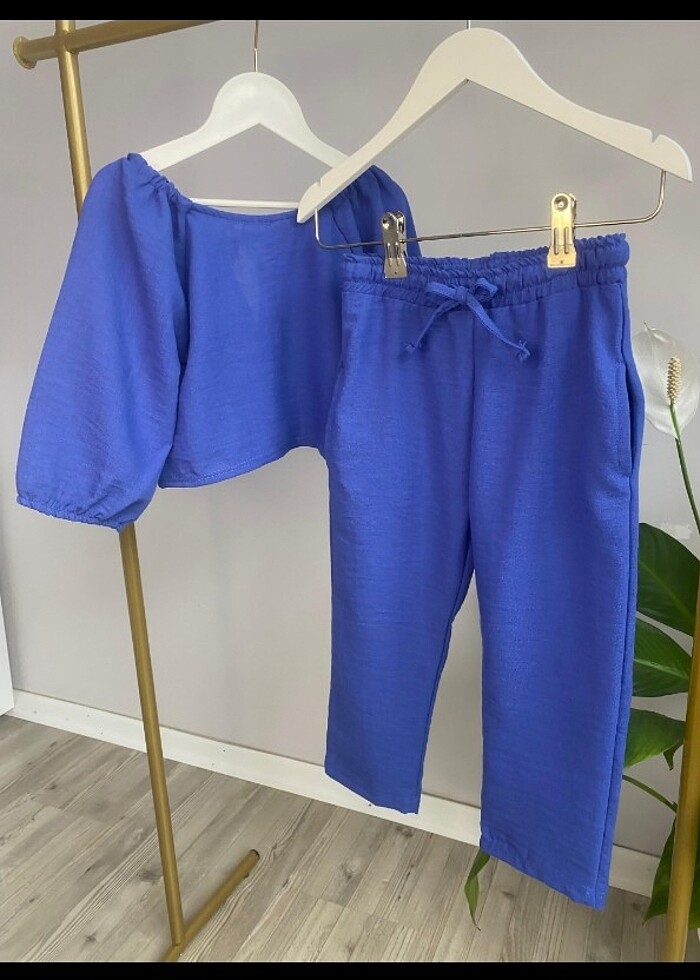 Mavi cocuk keten takim - Görsel 2