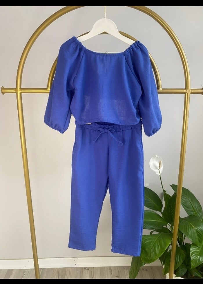 Mavi cocuk keten takim - Görsel 5