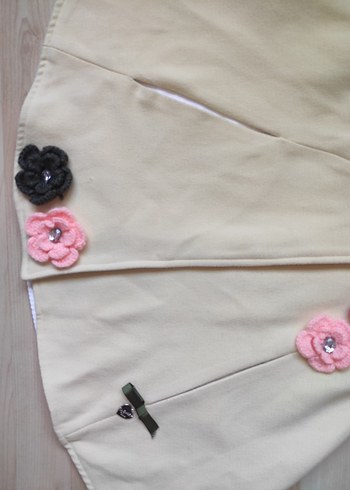 Pembe Çiçekli Çocuk Pelerin - Görsel 3