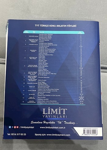 Limit TYT Türkçe Konu Anlatım Föyleri - Görsel 2