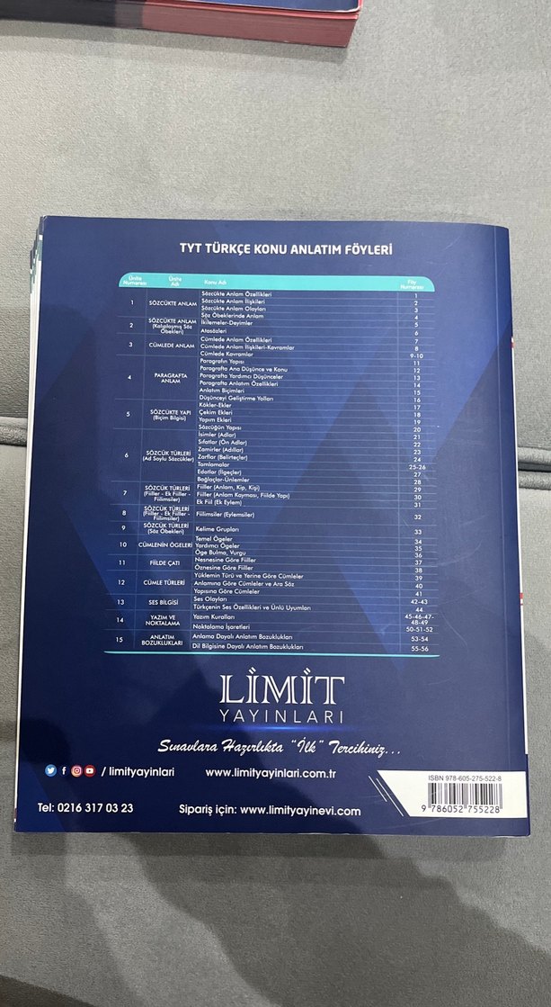 Limit TYT Türkçe Konu Anlatım Föyleri - Görsel 2