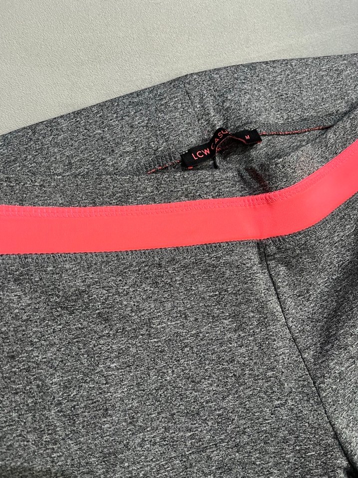 Gri Elastik Bel Kadın Spor Tayt - Görsel 3