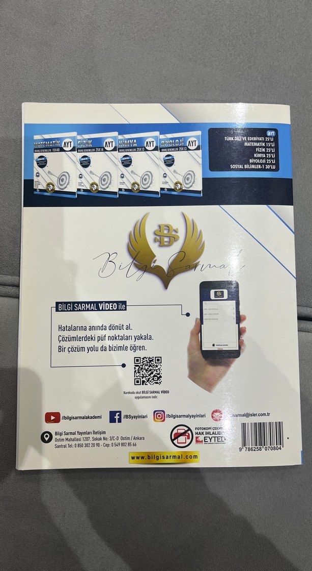 Sosyal Bilimler-1 AYT Branş Denemeleri 30x16 - Görsel 2