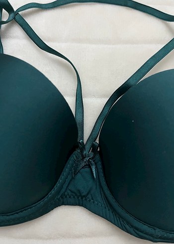 Koyu Yeşil push up Sütyen - Görsel 2