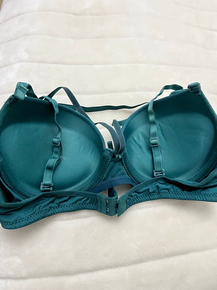 Koyu Yeşil push up Sütyen - Görsel 3