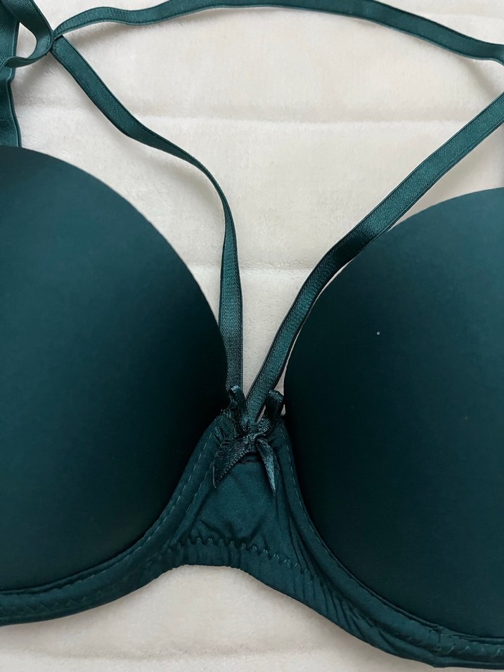 Koyu Yeşil push up Sütyen - Görsel 2