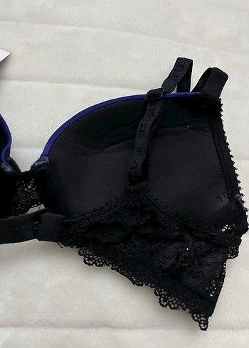 Mor dantelli taşlı Sütyen - Görsel 4