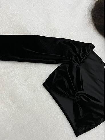 Stradivarius Stradivarius kadife şık bluz