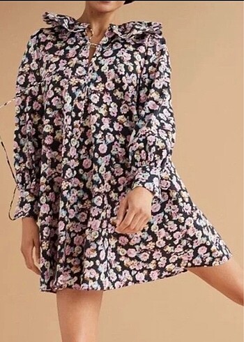 H&m bebe yaka çiçekli elbise