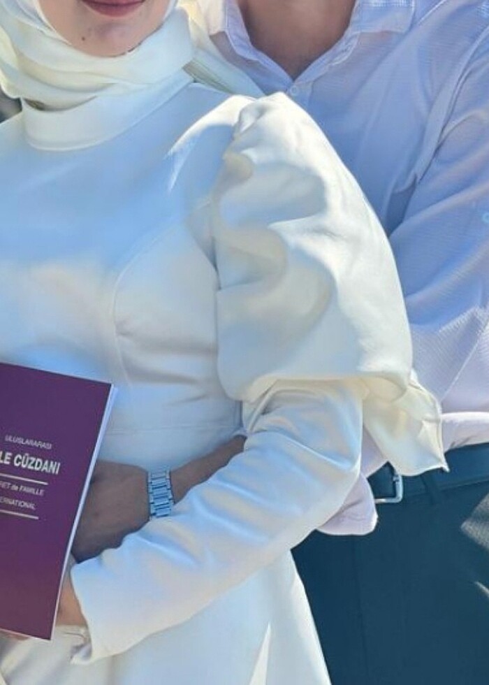 Beyaz nikah elbisesi  - Görsel 2