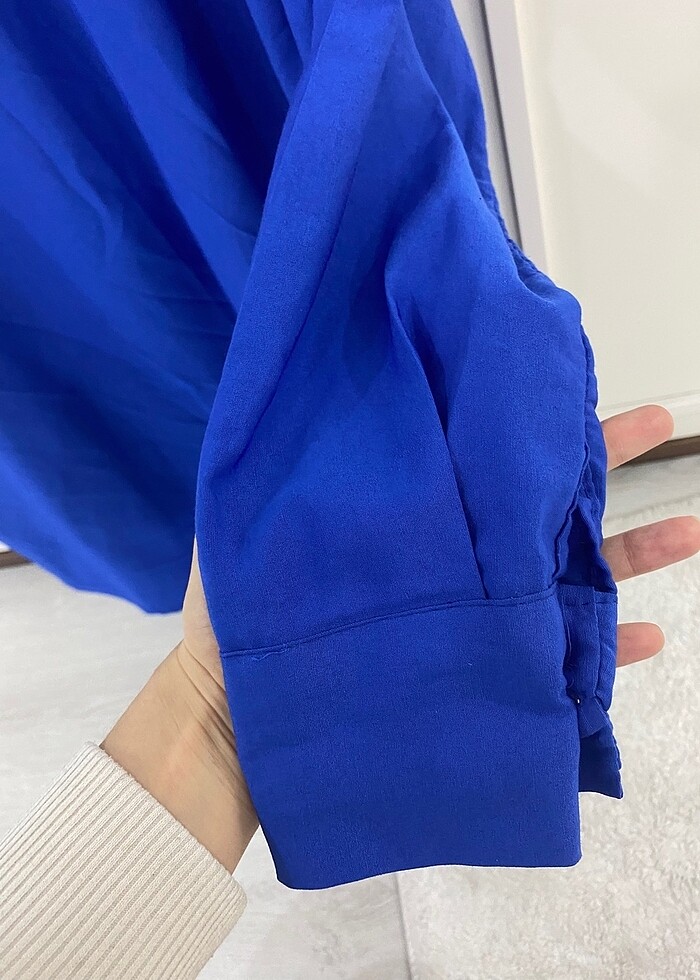 Lacivert gömlek - Görsel 4