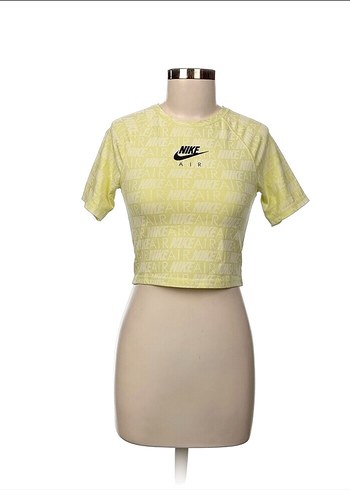Nike Air Sarı Kısa Kollu Crop Tişört