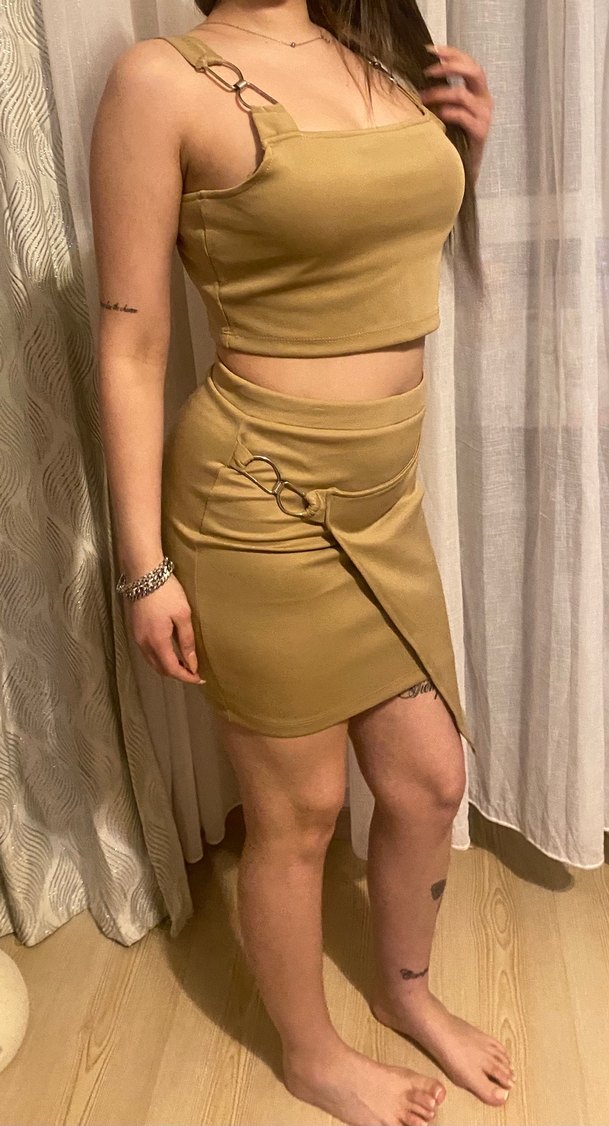 Bej Renkli Kadın Üçlü Takım - Görsel 2