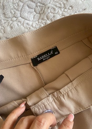 Bej Kadın Uzun Kumaş Pantolon - Görsel 5