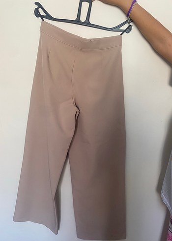 Bej Kadın Uzun Kumaş Pantolon - Görsel 2