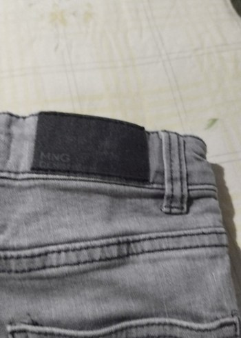 6 Yaş Beden Gri Kemerli Kadın Kumaş Pantolon