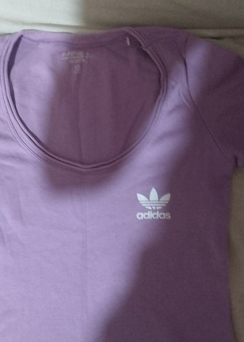 Adidas Mor Adidas Kadın Kısa Kollu Tişört