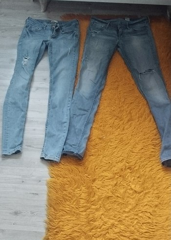 Denim&Co İki Parca Acik Mavi Slim Fit Jean İkisi