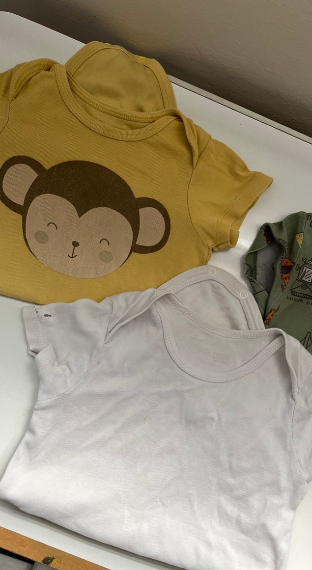 Erkek Bebek 3'lü Kısa Kollu Pamuklu zıbın - Görsel 2