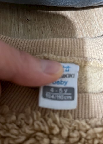 Kahverengi Geyik Desenli Çocuk Polar Sweatshirt - Görsel 3