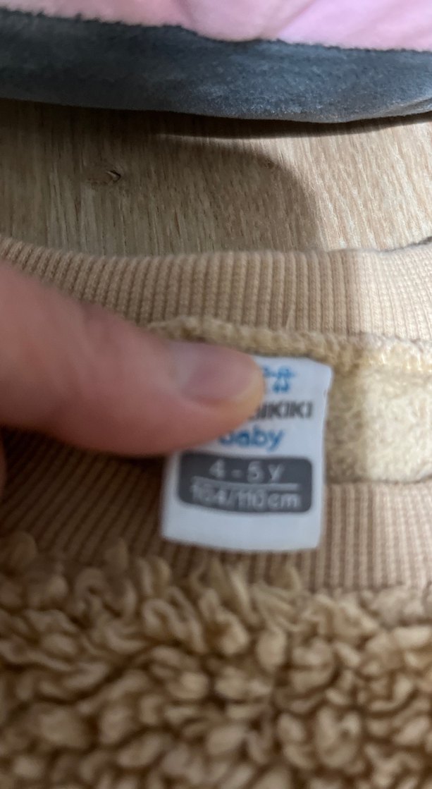 Kahverengi Geyik Desenli Çocuk Polar Sweatshirt - Görsel 3