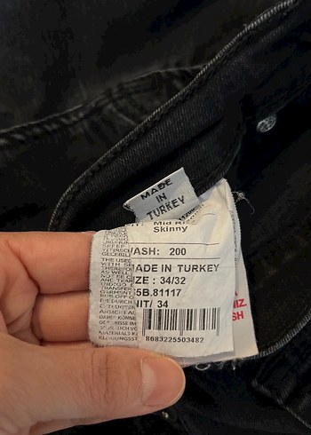 Gri Erkek Denim Jean - Görsel 5