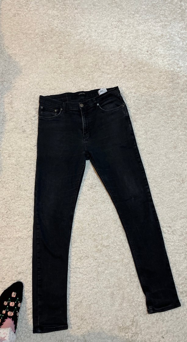 Gri Erkek Denim Jean - Görsel 3