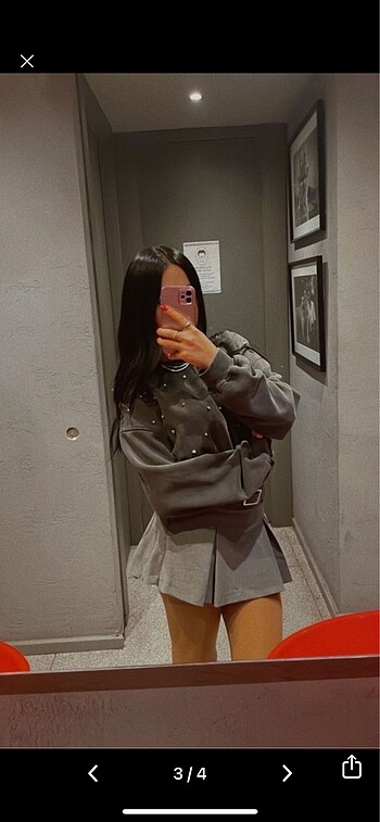 bershka pilili şort etek