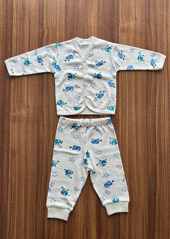 Uzun Kollu Baskılı Bebek Takımı - Görsel 2