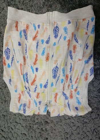 Kız Çocuk Kapüşonlu Fermuarlı Yelek - Görsel 4