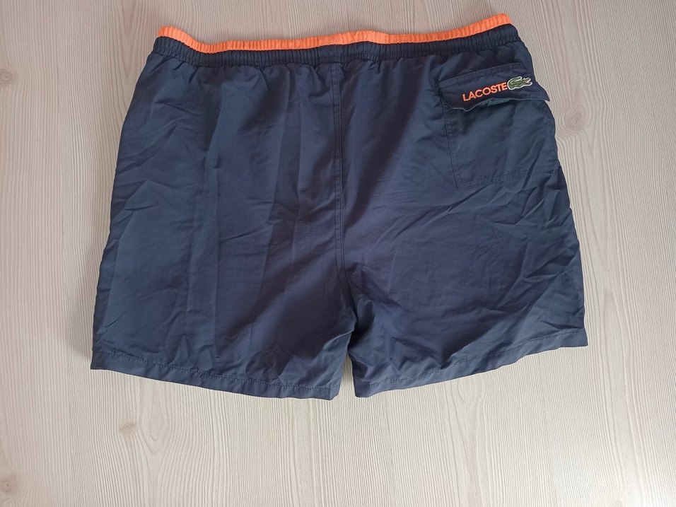 Erkek Mavi Mini Belden Bağlamalı Şort - Görsel 2