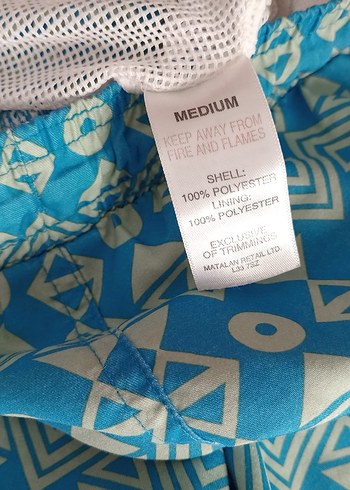 Renkli Bohem Düğmeli Erkek deniz Şort - Görsel 3