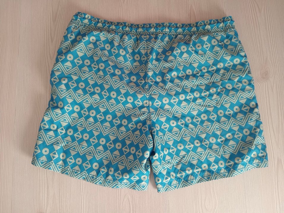 Renkli Bohem Düğmeli Erkek deniz Şort - Görsel 2