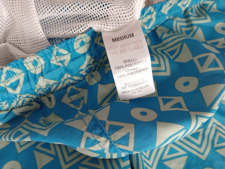 Renkli Bohem Düğmeli Erkek deniz Şort - Görsel 3