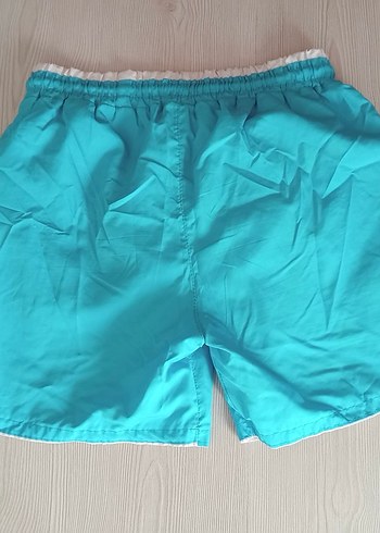Erkek Turkuaz Mini Şort Mayo - Görsel 2