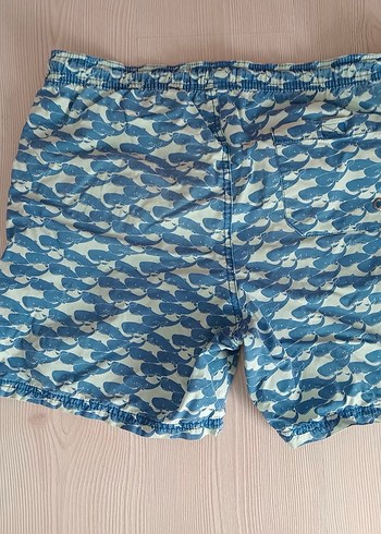 Erkek Mavi Mini Bağcıklı deniz  Şortu - Görsel 2