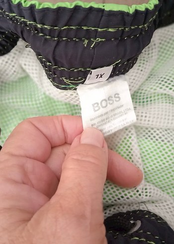 BOSS Yeşil Mini Erkek Mayo Şortu - Görsel 3