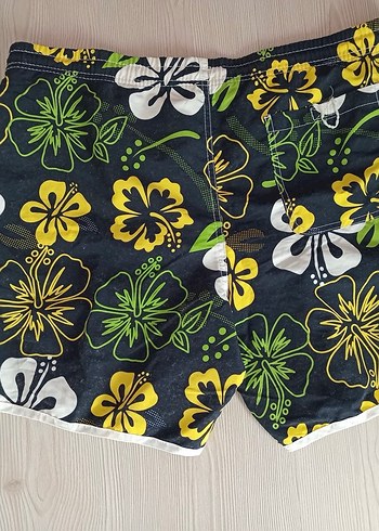 Renkli Çiçek Desenli Düğmeli Erkek Mayo - Görsel 2