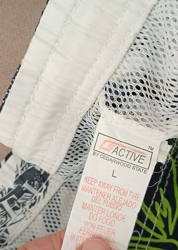 Renkli Çiçek Desenli Düğmeli Erkek Mayo - Görsel 3