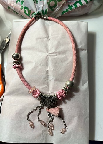 American Vintage Pembe Vintage Kolye