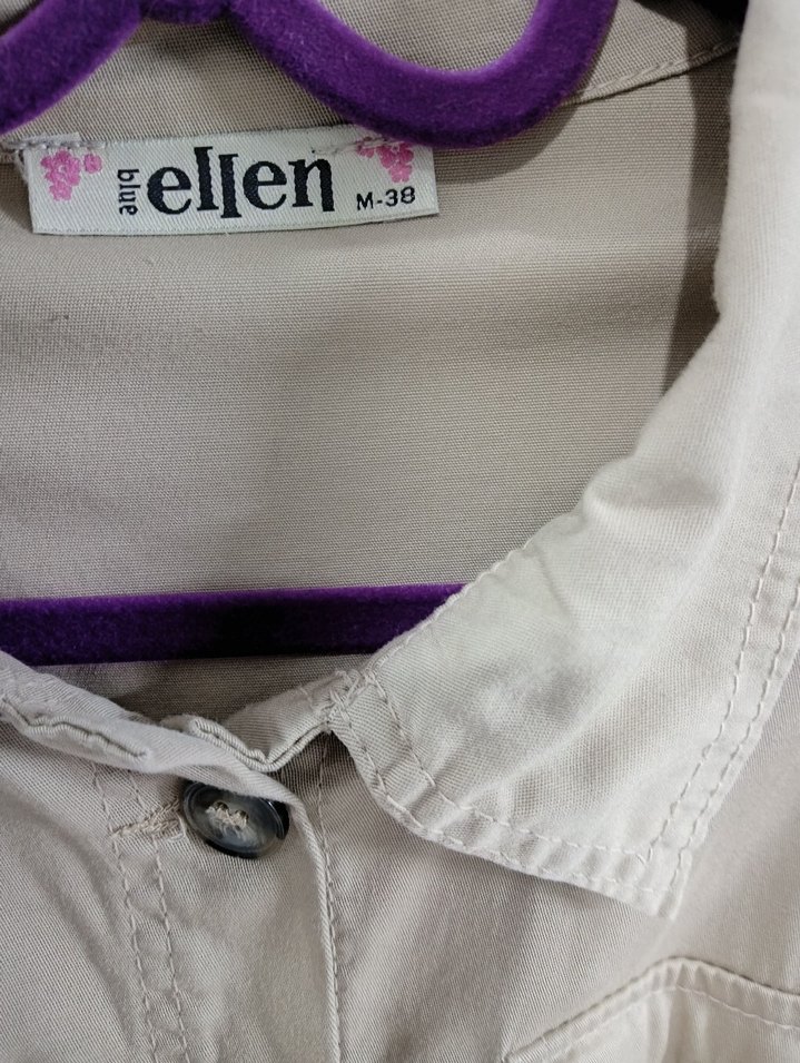 Bej Kuşaklı Kadın Ceket - Görsel 2