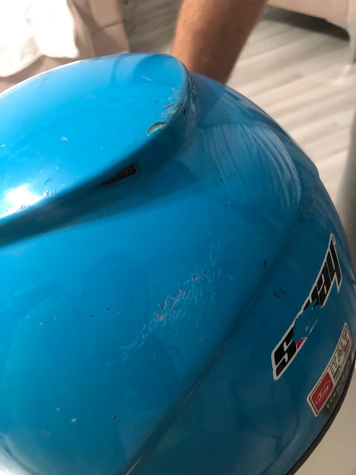 Mavi  Motosiklet Kaskı - Görsel 3