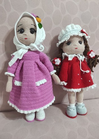 Renkli Nakışlı Örgü Tavşan Oyuncaklar - Görsel 2