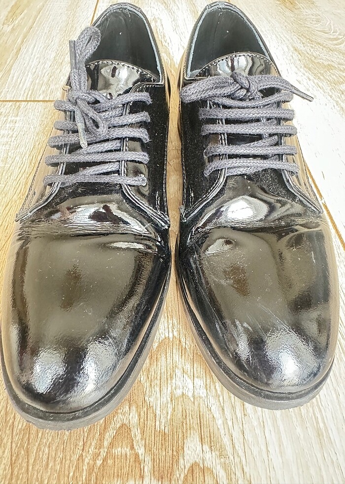 Nebbati 0 deri siyah rugan ayakkabı - Görsel 2