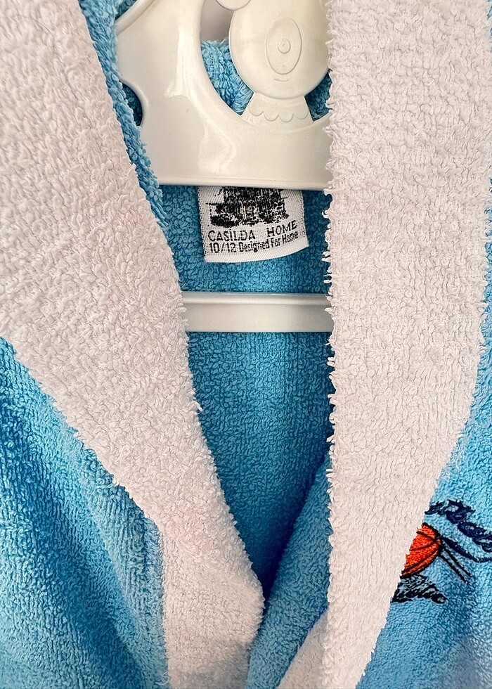 10/12 yaş Casilda Home Erkek çocuk kapüşonlu bornoz - Görsel 3