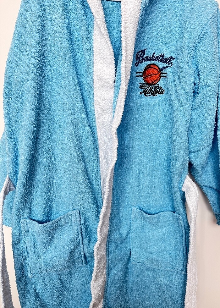 10/12 yaş Casilda Home Erkek çocuk kapüşonlu bornoz - Görsel 2